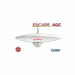 Glomex ESCAPE AGC – 37CM (10”) FULL HD TV ANTENNA WITH AUTOMATIC GAIN CONTROL AMPLIFIER