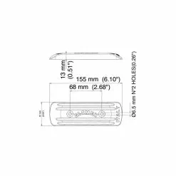 Glomex RECTANGULAR GROUND PLATE: 155X51X13 MM -Energy Solutions Sales ra203 rectangular ground place 155x51x13 mm 3